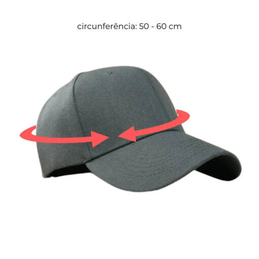 Boné Masculino Hat Cinza - Image 6