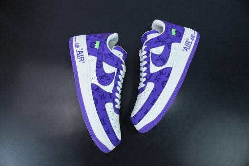 Nike Air Force 1 Low x Louis Vuitton x Off-White 'Purple' - Image 5