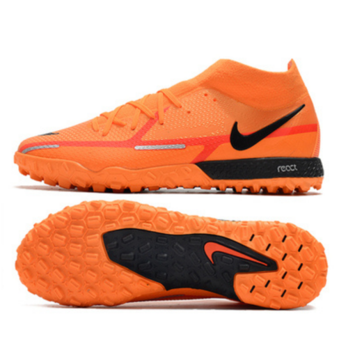 Chuteira Society Nike React Phantom GT2 pro TF Laranja - Image 3