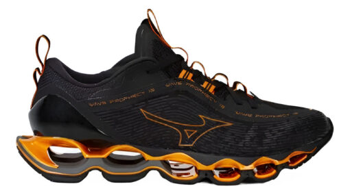 Tênis Mizuno Wave Prophecy 13 - Preto/laranja