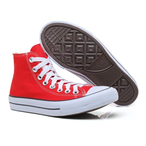 Combo 2 pares All Star cano alto Preto+Vermelho - Image 9