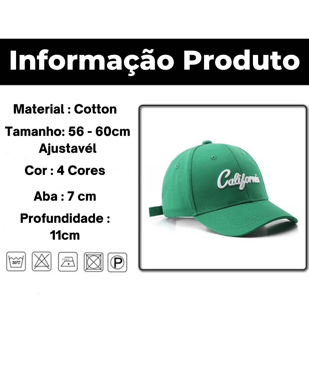 Boné Aba Curva Califórnia - Image 6