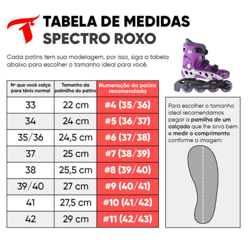 Patins Spectro Roxo - 72mm ABEC-5 - Image 3