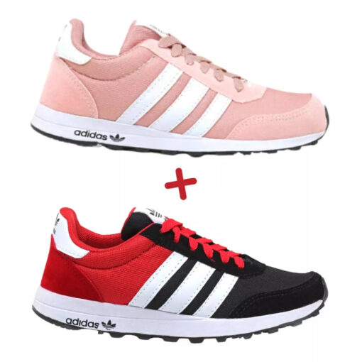 2 Pares Tênis Adidas Neo Feminino COMPRE 1 LEVE 2 + Frete Grátis