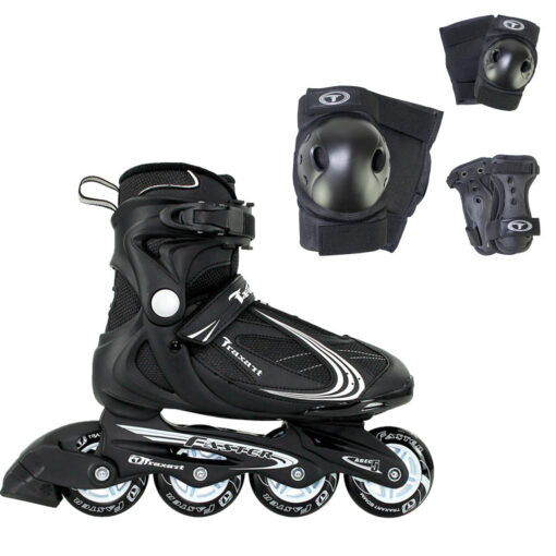 Patins Faster Preto + Protetor SSE-613