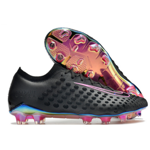 CHUTEIRA CAMPO NIKE PHANTOM ULTRA VENOM FG PRETO+ROSA