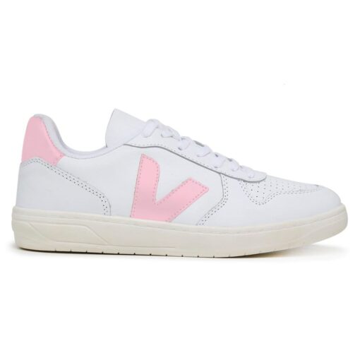 TÊNIS VERT V-10 COURO EXTRA BRANCO E ROSA - Image 2